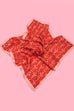 Bow and Heart Silk Finish Bandana Scarf | 40SC728