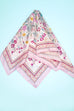 Floral Flower Silk Finish Bandana Scarf | 40SC725