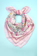 Floral Flower Silk Finish Bandana Scarf | 40SC725