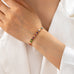Rainbow Baguette Crystal Tennis Bracelet | 80B1834
