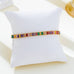 Rainbow Baguette Crystal Tennis Bracelet | 80B1834