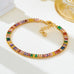 Rainbow Baguette Crystal Tennis Bracelet | 80B1834
