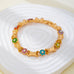 Multi Color Floral Baguette Crystal Bracelet | 80B1835
