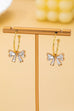 Crystal Bow Hoop Earrings | 80E62501