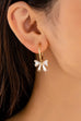 Crystal Bow Hoop Earrings | 80E62501