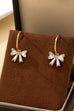 Crystal Bow Hoop Earrings | 80E62501