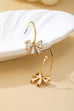 Crystal Bow Hoop Earrings | 80E62501