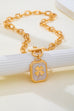 Epoxy Four-Leaf Clover Toggle Necklace | 80N93355