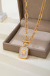 Epoxy Four-Leaf Clover Toggle Necklace | 80N93355