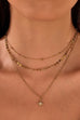 18K STAINLESS STEEL TARNISH FREE LAYERED NECKLACE | 40NK9740