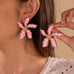 LARGE POLKA DOT FLOWER STUD EARRINGS | 40E523