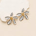 LARGE POLKA DOT FLOWER STUD EARRINGS | 40E523