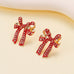 CHARMING RHINESTONE BOW EARRINGS | 40E524