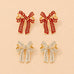 CHARMING RHINESTONE BOW EARRINGS | 40E524