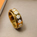 18K STAINLESS STEEL TARNISH FREE DAISY SPINNER RING | 40R155