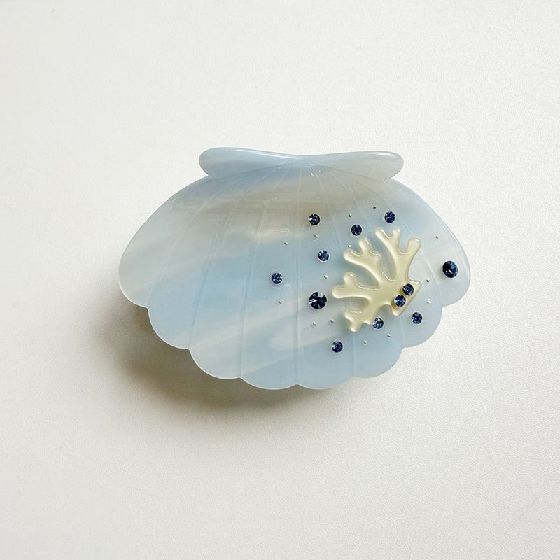 Seashell Rhinestone Acetate Hair Claw Clip | 40H1135