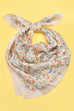 Floral Flower Silk Finish Bandana Scarf | 40SC729