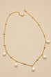 STAINLESS STEEL TARNISH FREE PEARL NECKLACE | 40NK9745