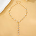 Emerald-Cut Crystal Y-Drop Lariat Necklace | 80N93390