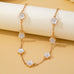 Mother-of-Pearl Floral Station Necklace | 80N93396