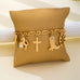 Western-Inspired Boot Cross Horse Charm Bracelet | 80B1853