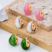 Marbled Teardrop Stud Earrings | 80E62540
