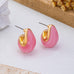 Marbled Teardrop Stud Earrings | 80E62540