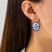 Gold Bow Drop Enamel Charm Statement Earrings | 80E62585