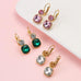 STAINLESS STEEL TARNISH FREE RHINESTONE EARRINGS | 40E529