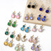 STAINLESS STEEL TARNISH FREE RHINESTONE EARRINGS | 40E529