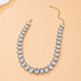 Oversized Teardrop Crystal Tennis Necklace | 40NK9746