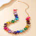 Oversized Teardrop Crystal Tennis Necklace | 40NK9746