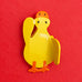 Cute Yellow Duck Novelty Hair Claw Clip | 40H1233