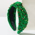 CHRISTMAS JINGLE BELL SEED BEAD HAIR BAND HEADBAND | 40HB206