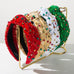 CHRISTMAS JINGLE BELL SEED BEAD HAIR BAND HEADBAND | 40HB206