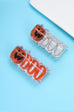 LARGE HALLOWEEN CROSS BOO HAIR CLAW CLIPS | 40H1139