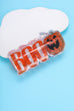 LARGE HALLOWEEN CROSS BOO HAIR CLAW CLIPS | 40H1139