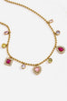 18K STAINLESS STEEL TARNISH FREE CRYSTAL NECKLACE | 40NK9749