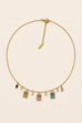 18K STAINLESS STEEL TARNISH FREE CRYSTAL NECKLACE | 40NK9749