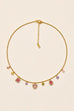 18K STAINLESS STEEL TARNISH FREE CRYSTAL NECKLACE | 40NK9749