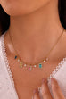 18K STAINLESS STEEL TARNISH FREE CRYSTAL NECKLACE | 40NK9749