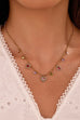 18K STAINLESS STEEL TARNISH FREE CRYSTAL NECKLACE | 40NK9749