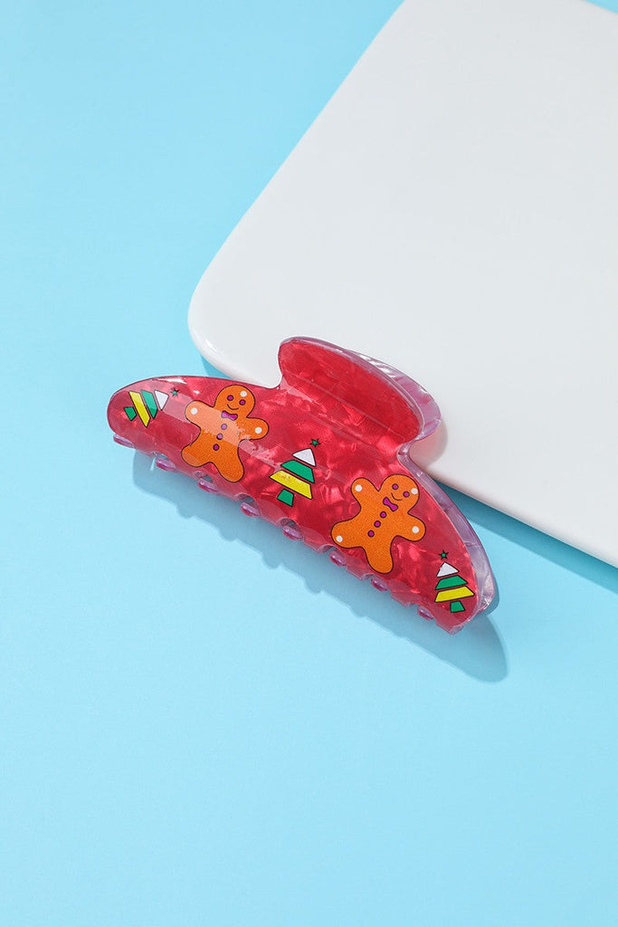 Christmas Jingle Ho Ho Ho Joy  Hair Claw Clips | 40H1149