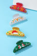 Christmas Jingle Ho Ho Ho Joy  Hair Claw Clips | 40H1149