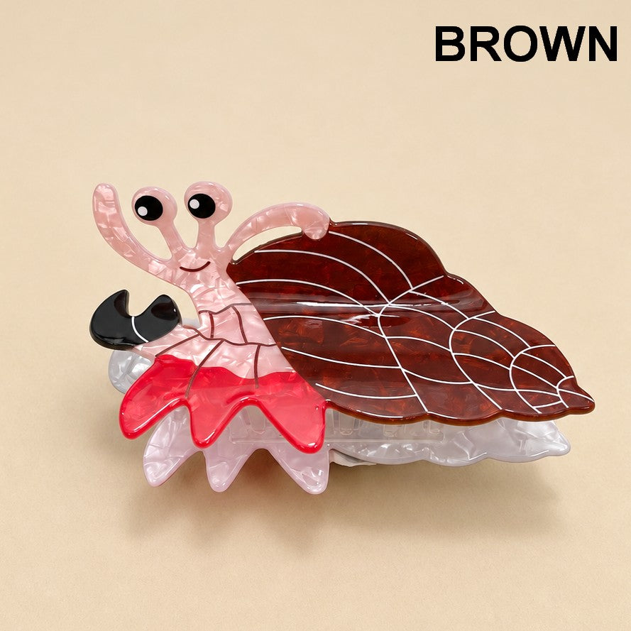 Hermit Crab Seashell Hair Claw Clips | 40H1222