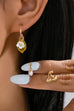 Cherry Studs Pearl Lemon Huggie Hoop Trio Earrings | 80E6267
