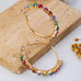 Multi-Color Rainbow Crystal Hoop Earrings | 80E62665