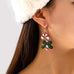 Christmas Glitter Candy Cane Dangle Earrings | 80E62611