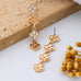 Graduated Clover Rhinestone Dangle Drop Earrings | 80E62642