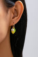 Lemon Leaf Daisy Charms Hoop Earrings | 80E62671